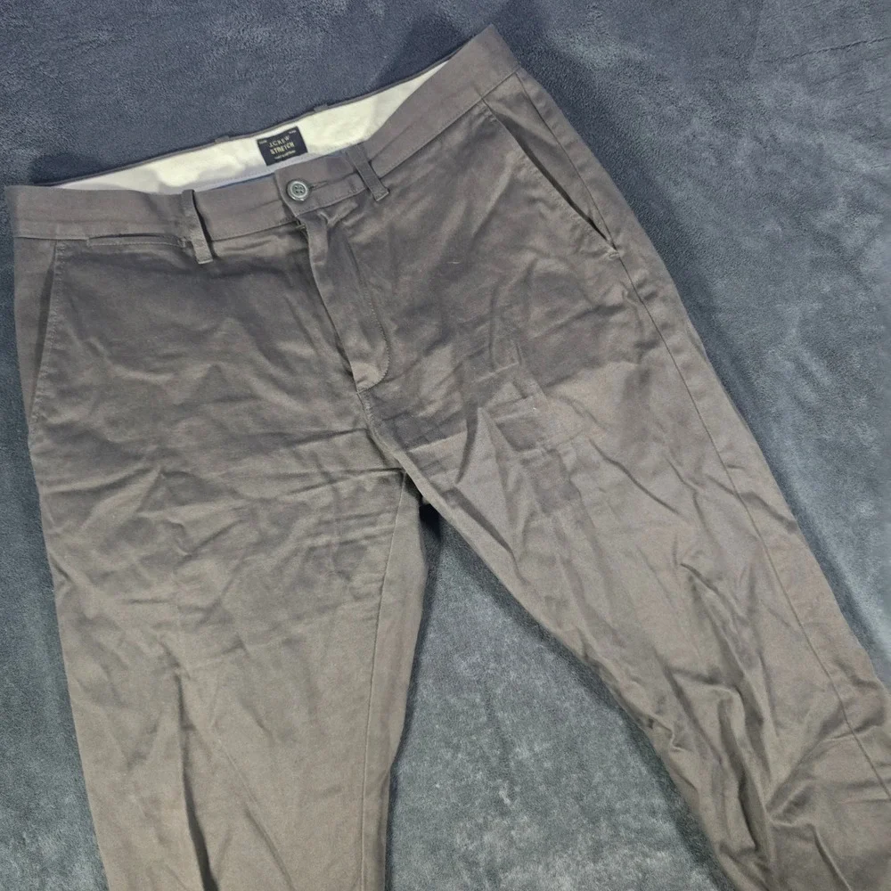 J. Crew Stretch Mens Dress Pants W31 L32 Gray‎ Chinos Casual Trousers